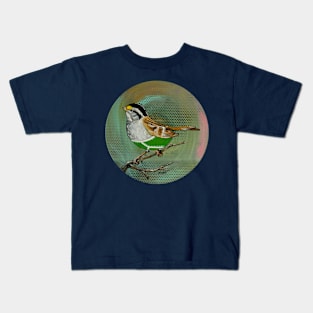 White Throated Sparrow Wearing Over-priced Vintage Y Fronts Kids T-Shirt